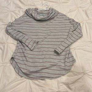Maurices Striped Cowl Neck Sweater Small